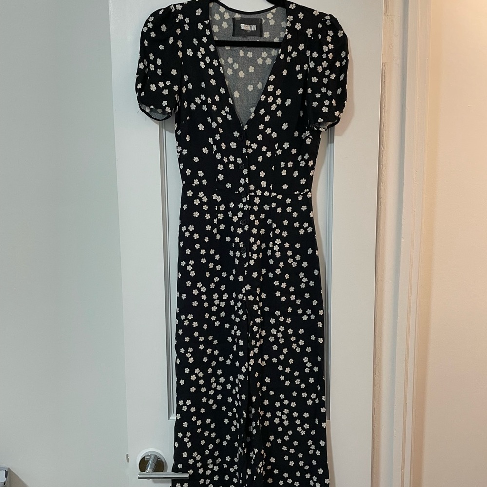 Reformation flower jumpsuit